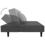 Sofá cama de 2 plazas con dos almohadas terciopelo gris oscuro de , Sofás - Ref: Foro24-375911, Precio: 228,57 €, Descuento: %