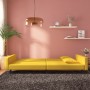 Sofá cama de 2 plazas con dos almohadas terciopelo amarillo de , Sofás - Ref: Foro24-375924, Precio: 266,62 €, Descuento: %