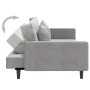 Sofá cama de 2 plazas con dos almohadas terciopelo gris claro de , Sofás - Ref: Foro24-375918, Precio: 249,99 €, Descuento: %