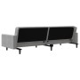 Sofá cama de 2 plazas con dos almohadas terciopelo gris claro de , Sofás - Ref: Foro24-375918, Precio: 249,99 €, Descuento: %