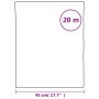 Lámina de ventana esmerilada PVC gris transparente 45x2000 cm de , Láminas para ventana - Ref: Foro24-155813, Precio: 13,44 €...