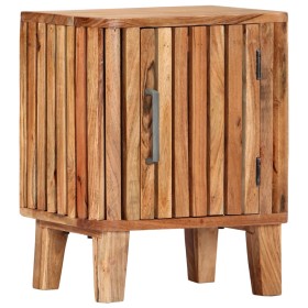 Mesita de noche de madera maciza de acacia 40x30x50 cm de vidaXL, Mesitas de noche - Ref: Foro24-282738, Precio: 111,72 €, De...