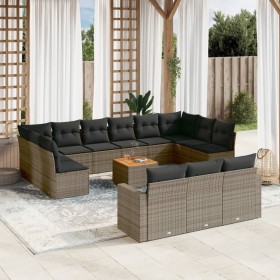 14-piece garden sofa set with gray synthetic rattan cushions by , Modular outdoor sofas - Ref: Foro24-3224366, Price: 906,99 ...