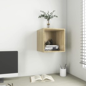 Sonoma oak plywood wall cabinet 37x37x37 cm by , Shelves and shelves - Ref: Foro24-805453, Price: 33,98 €, Discount: %