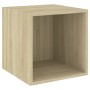 Wandschrank aus Sonoma-Eichensperrholz, 37 x 37 x 37 cm von , Regale und Regale - Ref: Foro24-805453, Preis: 34,99 €, Rabatt: %