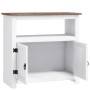 TV stand from the Corona Range made of white Mexican pine, measuring 80x43x78 cm. by vidaXL, TV Furniture - Ref: Foro24-28264...