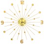 Gold metal wall clock 70 cm by vidaXL, Wall clocks - Ref: Foro24-283857, Price: 63,99 €, Discount: %