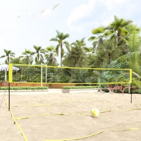 Volleyballnetz PE-Stoff gelb und schwarz 823x244 cm von , Volleyballnetze - Ref: Foro24-93744, Preis: 110,99 €, Rabatt: %