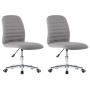 Dining chairs 2 units light gray fabric by vidaXL, dining chairs - Ref: Foro24-283599, Price: 88,99 €, Discount: %