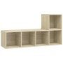 Juego de muebles de salón 2 pzas madera ingeniería roble Sonoma de , Muebles TV - Ref: Foro24-3079802, Precio: 82,99 €, Descu...