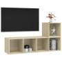 Juego de muebles de salón 2 pzas madera ingeniería roble Sonoma de , Muebles TV - Ref: Foro24-3079802, Precio: 82,99 €, Descu...