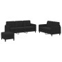 3-piece black velvet sofa set by , Sofas - Ref: Foro24-3202029, Price: 586,99 €, Discount: %