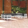 Garden furniture 10 pieces and white cushions solid pine wood by , Garden sets - Ref: Foro24-3096912, Price: 928,77 €, Discou...