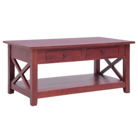 Mesa de centro de madera maciza de caoba marrón 100x55x46 cm de vidaXL, Mesas de centro - Ref: Foro24-283837, Precio: 208,28 ...