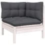 Garden furniture 10 pieces with white pine wood cushions by , Garden sets - Ref: Foro24-3096990, Price: 894,66 €, Discount: %