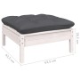 Garden furniture 10 pieces with white pine wood cushions by , Garden sets - Ref: Foro24-3096990, Price: 894,66 €, Discount: %