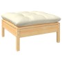 Gartenmöbel 10-teilig und Kissen Zirbenholz creme von , Gartensets - Ref: Foro24-3097031, Preis: 803,27 €, Rabatt: %