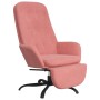 Entspannungssessel mit Fußstütze aus rosa Samt von , Sessel - Ref: Foro24-3097645, Preis: 97,80 €, Rabatt: %