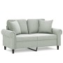 2-seater sofa with light gray velvet cushions 120 cm by , Sofas - Ref: Foro24-3200935, Price: 253,13 €, Discount: %