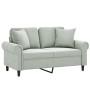 2-seater sofa with light gray velvet cushions 120 cm by , Sofas - Ref: Foro24-3200935, Price: 253,13 €, Discount: %