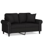 2-Sitzer-Sofa mit schwarzen Samtkissen 120 cm von , Sofas - Ref: Foro24-3200940, Preis: 262,45 €, Rabatt: %