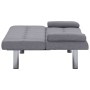 Sofá cama con dos almohadas de poliéster gris claro de vidaXL, Sofás - Ref: Foro24-282183, Precio: 189,57 €, Descuento: %