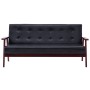 3 seater black synthetic leather sofa by vidaXL, Sofas - Ref: Foro24-248643, Price: 269,96 €, Discount: %