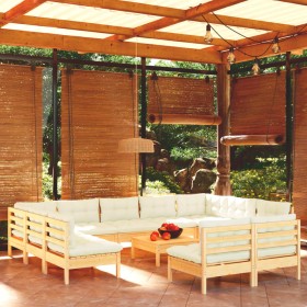 Garden furniture 12 pieces and cushions solid pine wood by , Garden sets - Ref: Foro24-3097217, Price: 911,86 €, Discount: %