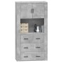 Aparador alto madera contrachapada gris hormigón de , Aparadores - Ref: Foro24-3185387, Precio: 175,99 €, Descuento: %