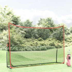 Black and red polyester golf training net 305x91x213 cm by , Golf learning material - Ref: Foro24-93751, Price: 108,23 €, Dis...