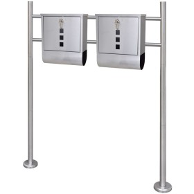 2 mailboxes with stainless steel support by , mailboxes - Ref: Foro24-271746, Price: 111,57 €, Discount: %