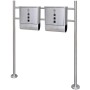 2 buzones con soporte de acero inoxidable de , Buzones de correo - Ref: Foro24-271746, Precio: 111,57 €, Descuento: %