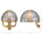 Réplica de casco vikingo antiguo LARP acero plateado de , Armas coleccionables - Ref: Foro24-286236, Precio: 50,36 €, Descuen...