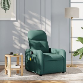 Dark Green Fabric Reclining Massage Chair by , Armchairs - Ref: Foro24-374212, Price: 224,99 €, Discount: %