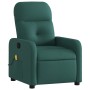 Sillón de masaje reclinable de tela verde oscuro de , Sillones - Ref: Foro24-374212, Precio: 226,17 €, Descuento: %