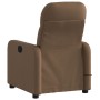 Sillón reclinable con masaje de tela marrón de , Sillones - Ref: Foro24-374210, Precio: 224,12 €, Descuento: %