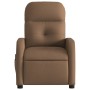 Sillón reclinable con masaje de tela marrón de , Sillones - Ref: Foro24-374210, Precio: 224,12 €, Descuento: %