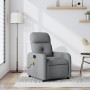 Light Gray Fabric Massage Recliner by , Armchairs - Ref: Foro24-374206, Price: 184,94 €, Discount: %