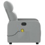 Light Gray Fabric Massage Recliner by , Armchairs - Ref: Foro24-374206, Price: 184,94 €, Discount: %