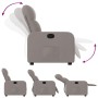 Sillón reclinable de tela gris taupe de , Sillones - Ref: Foro24-374204, Precio: 204,93 €, Descuento: %