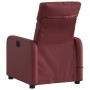 Sillón de masaje reclinable cuero sintético rojo tinto de , Sillones - Ref: Foro24-374194, Precio: 188,99 €, Descuento: %