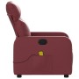 Sillón de masaje reclinable cuero sintético rojo tinto de , Sillones - Ref: Foro24-374194, Precio: 188,99 €, Descuento: %