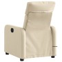 Sillón de masaje reclinable de tela crema de , Sillones - Ref: Foro24-374182, Precio: 224,98 €, Descuento: %