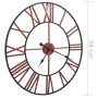 Red metal wall clock 58 cm by vidaXL, Wall clocks - Ref: Foro24-283864, Price: 49,16 €, Discount: %