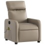 Cappuccino-colored synthetic leather reclining massage chair by , Armchairs - Ref: Foro24-374196, Price: 189,99 €, Discount: %