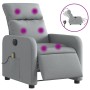 Light gray electric massage recliner chair by , Armchairs - Ref: Foro24-3206690, Price: 224,42 €, Discount: %