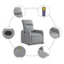 Light gray electric massage recliner chair by , Armchairs - Ref: Foro24-3206690, Price: 224,42 €, Discount: %