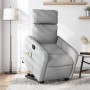 Light gray fabric reclining massage chair by , Armchairs - Ref: Foro24-3206708, Price: 254,84 €, Discount: %