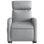 Sillón de masaje reclinable de pie de tela gris claro de , Sillones - Ref: Foro24-3206708, Precio: 254,84 €, Descuento: %