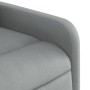 Sillón de masaje reclinable de pie de tela gris claro de , Sillones - Ref: Foro24-3206708, Precio: 254,84 €, Descuento: %